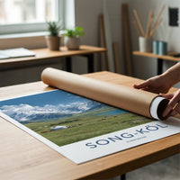 Song-Kol Poster - Kyrgyzstan Travel Art - Alpine Lake Yurt Home Decor