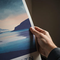 Sorvagsvatn Poster - Faroe Islands Travel Art - Calm Lake Mountain Home Decor