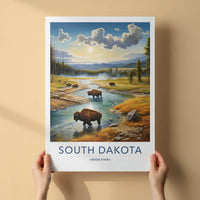 South Dakota Poster - Scenic View Travel Gift
