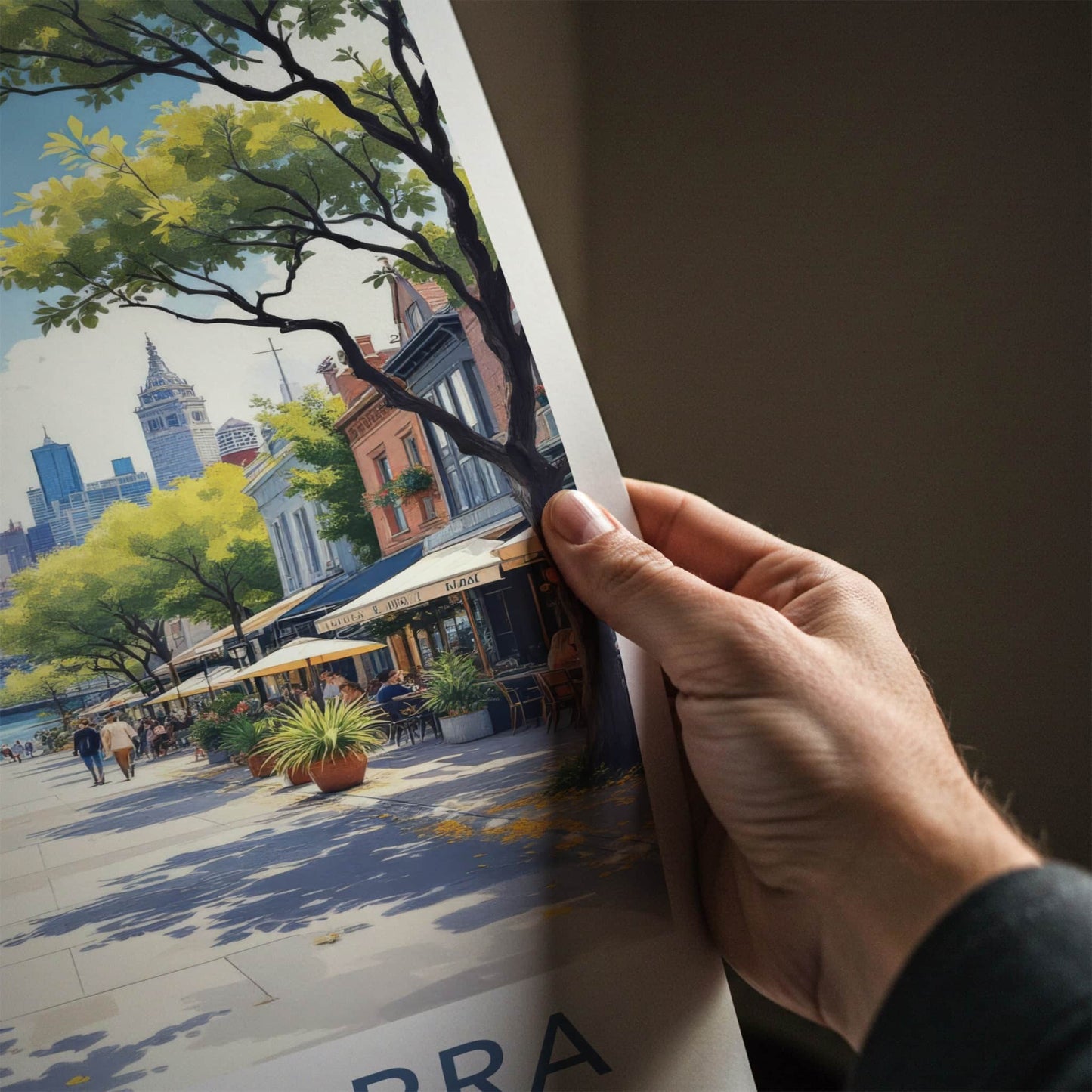 South Yarra Poster - Australia Travel Art - Tree Lined Boulevard Home Decor