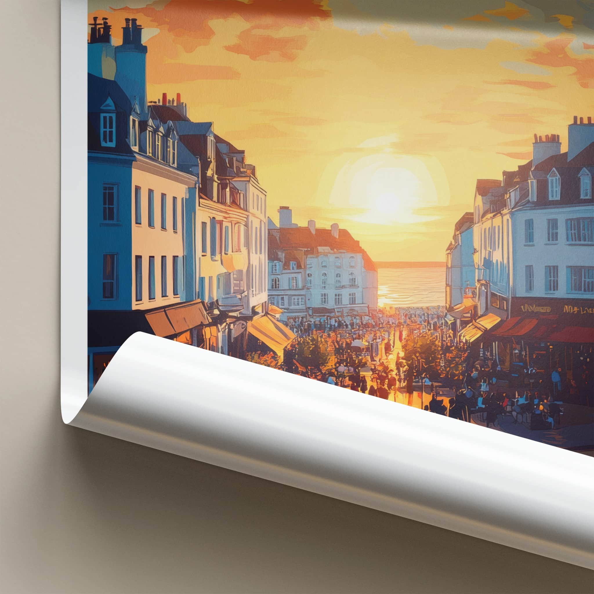 Southampton Poster - England Travel Art - Golden Hour Promenade Home Decor