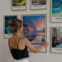 Sozopol Poster - Bulgaria Travel Art - Colorful Sunset Cliffs Home Decor