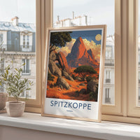 Spitzkoppe Poster - Namibia Travel Art - Arched Rock Desert Home Decor
