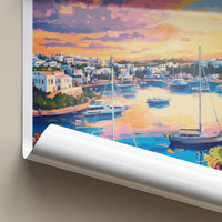 St. George's Poster - Bermuda Travel Art - Vibrant Bay Sunset Home Decor