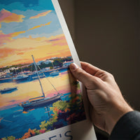 St. George's Poster - Bermuda Travel Art - Vibrant Bay Sunset Home Decor