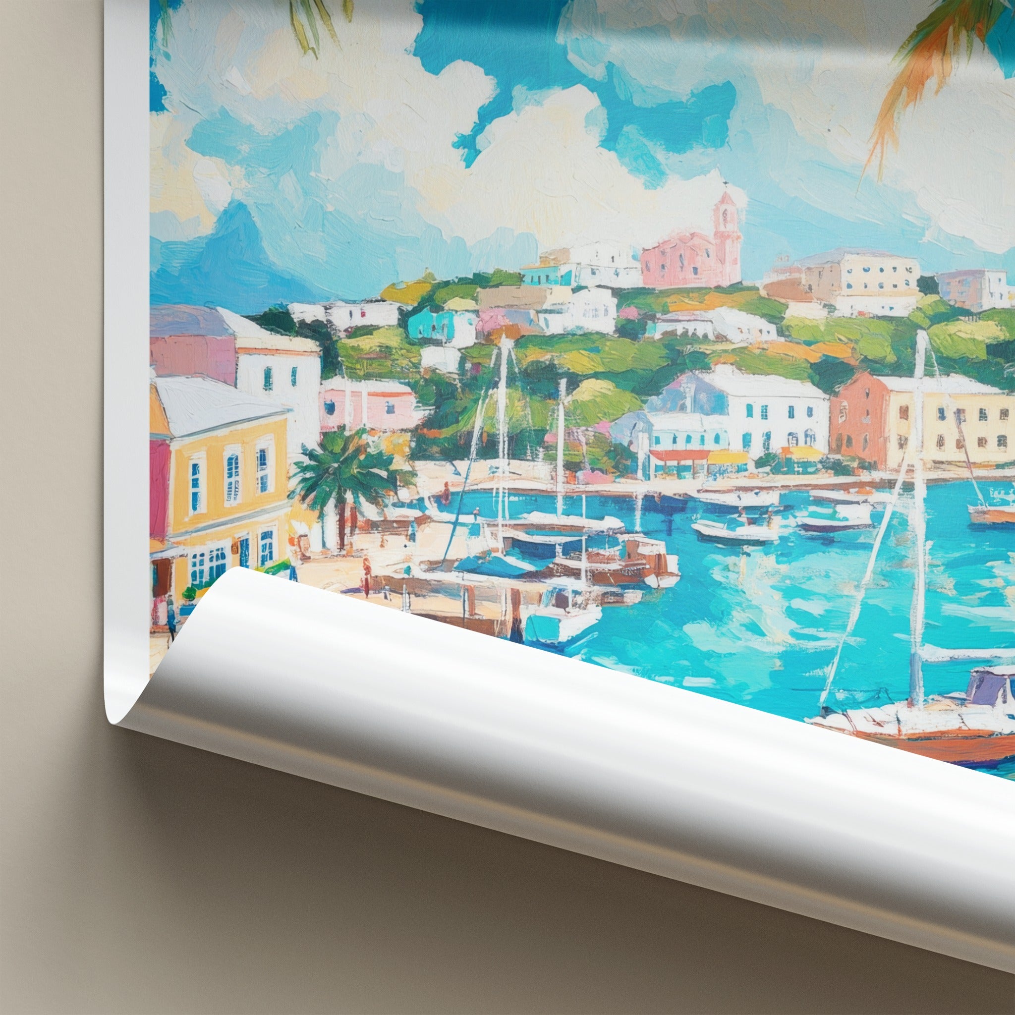 St Georges Poster - Bermuda Travel Art - Vibrant Coastal Scene Home Decor