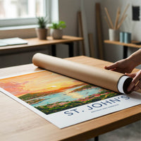 St Johns Poster - Antigua And Barbuda Wall Art - Vibrant Sunset Harbor Gallery Art