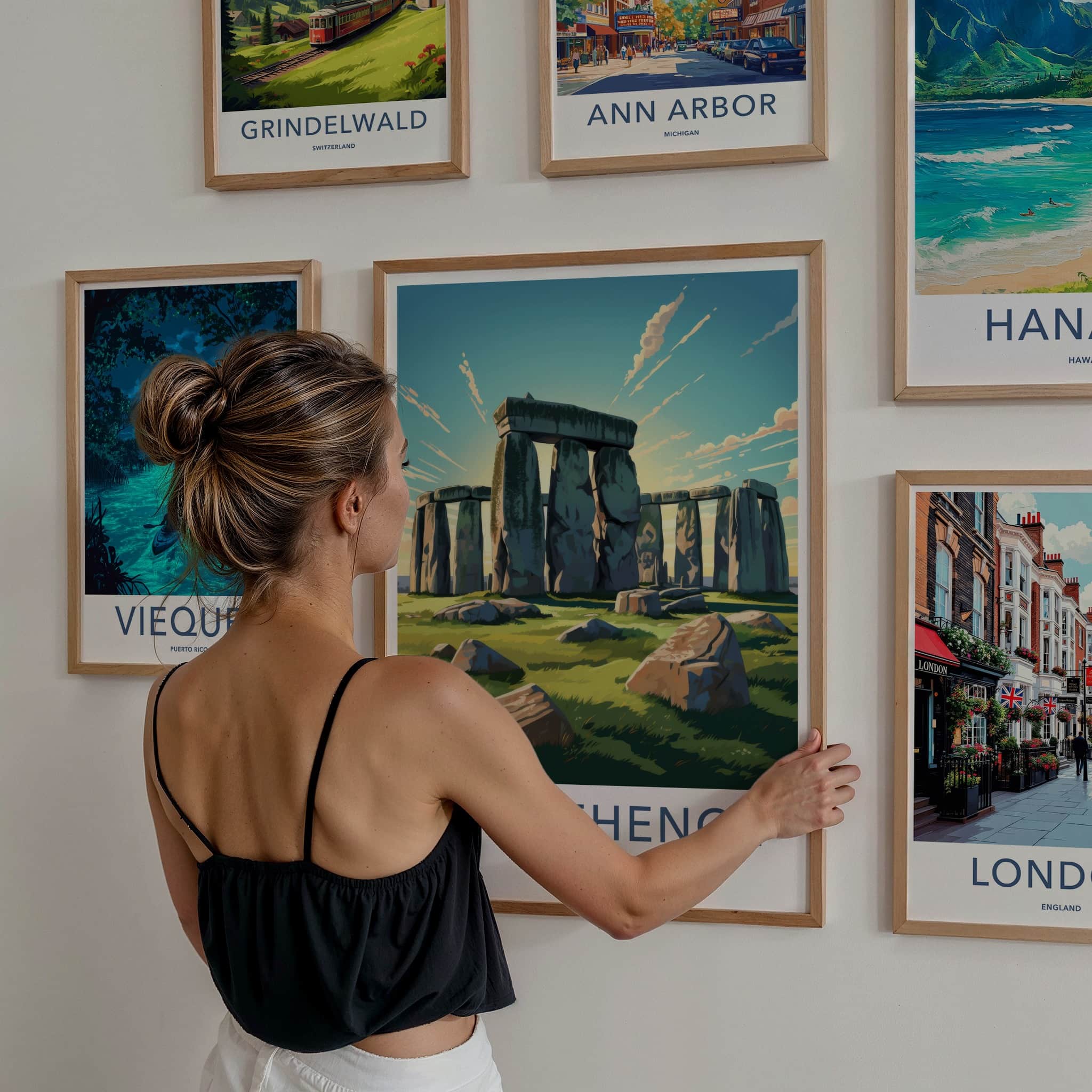 Stonehenge Poster - England Travel Art - Ancient Stone Structure Wall Decor