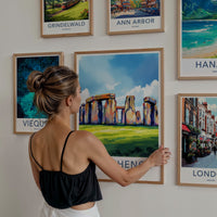 Stonehenge Poster - England Travel Print - Ancient Stone Circle Gallery Art