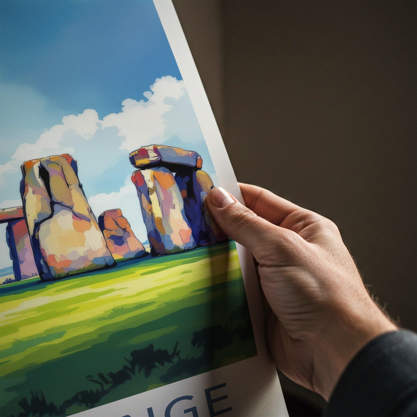 Stonehenge Poster - England Travel Print - Ancient Stone Circle Gallery Art