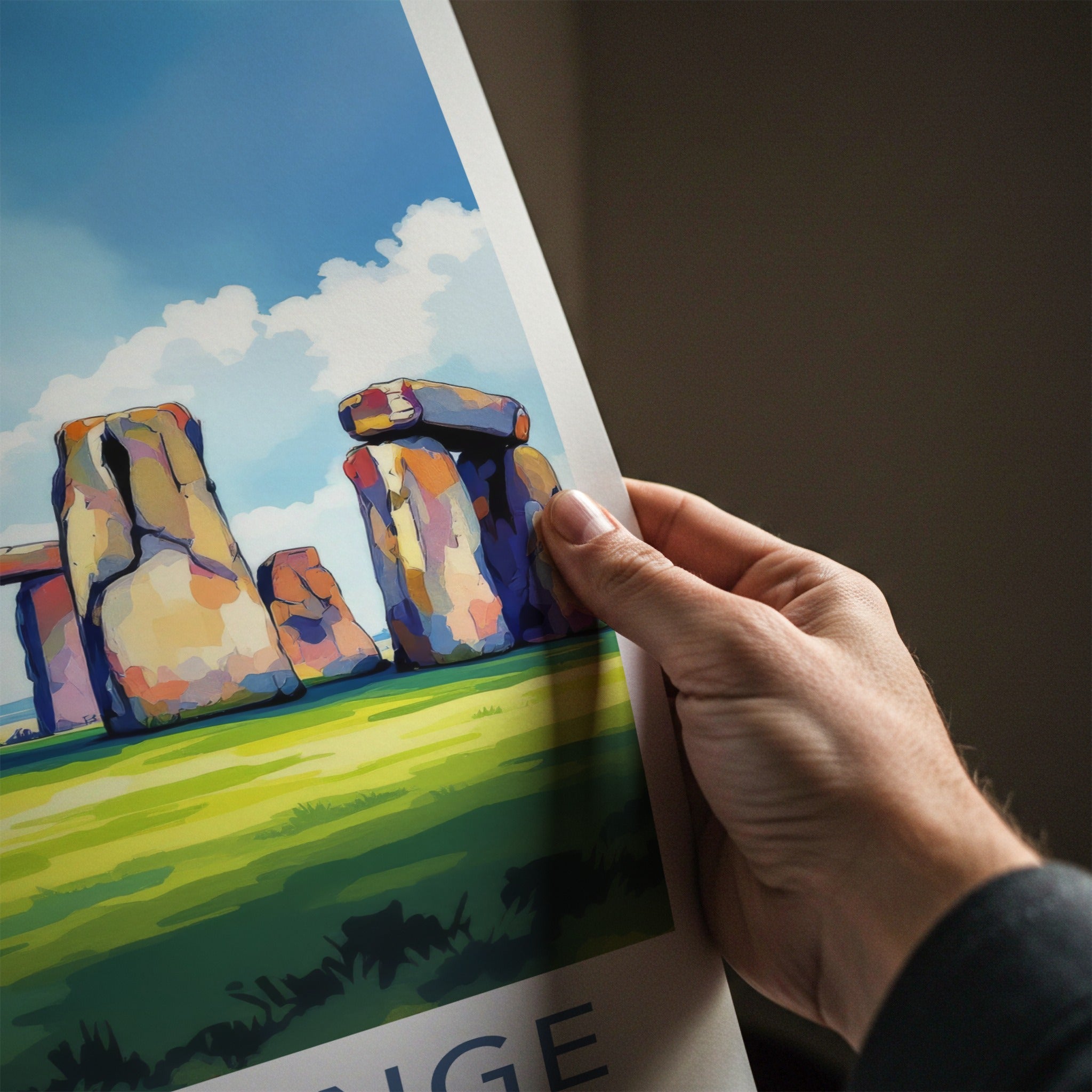 Stonehenge Poster - England Travel Print - Ancient Stone Circle Gallery Art