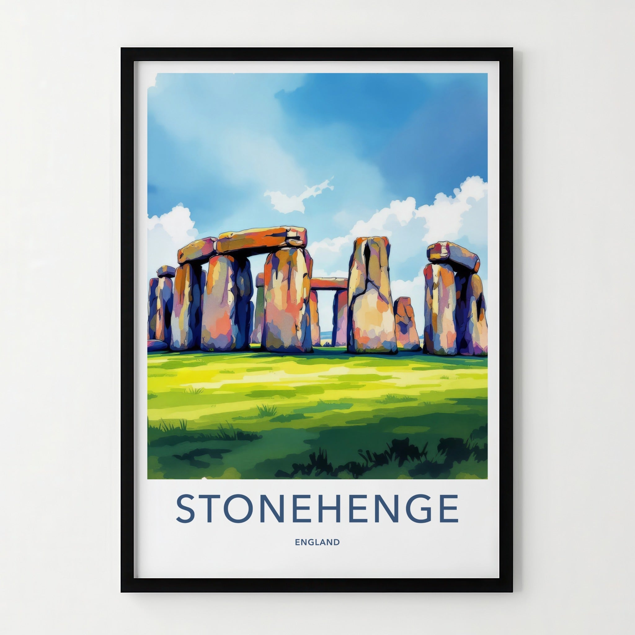 Stonehenge Poster - England Travel Print - Ancient Stone Circle Gallery Art
