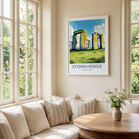 Stonehenge Poster - United Kingdom Travel Art - Ancient Stone Structure Home Decor