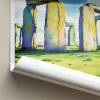 Stonehenge Poster - United Kingdom Travel Art - Ancient Stone Structure Home Decor