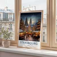 Strasbourg Cathedral Poster - France Wall Art Featuring Gothic