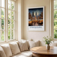 Strasbourg Cathedral Poster - France Wall Art Featuring Gothic