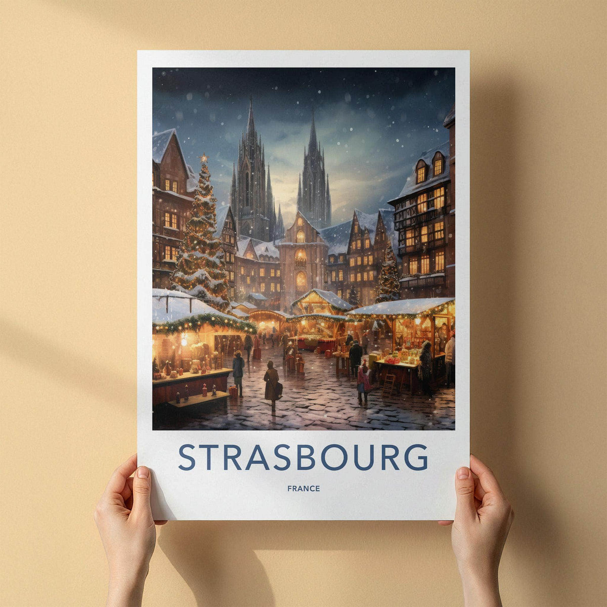 Strasbourg Cathedral Poster - France Wall Art Featuring Gothic
