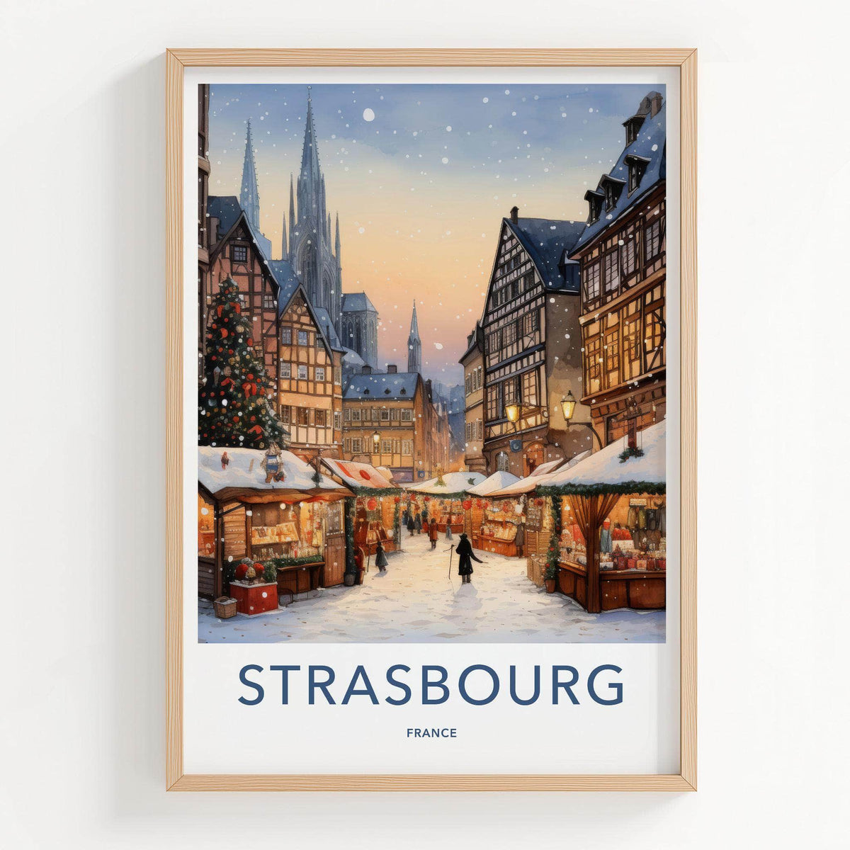 Strasbourg Wall Art - France Wall Decor With Medieval Cathedral