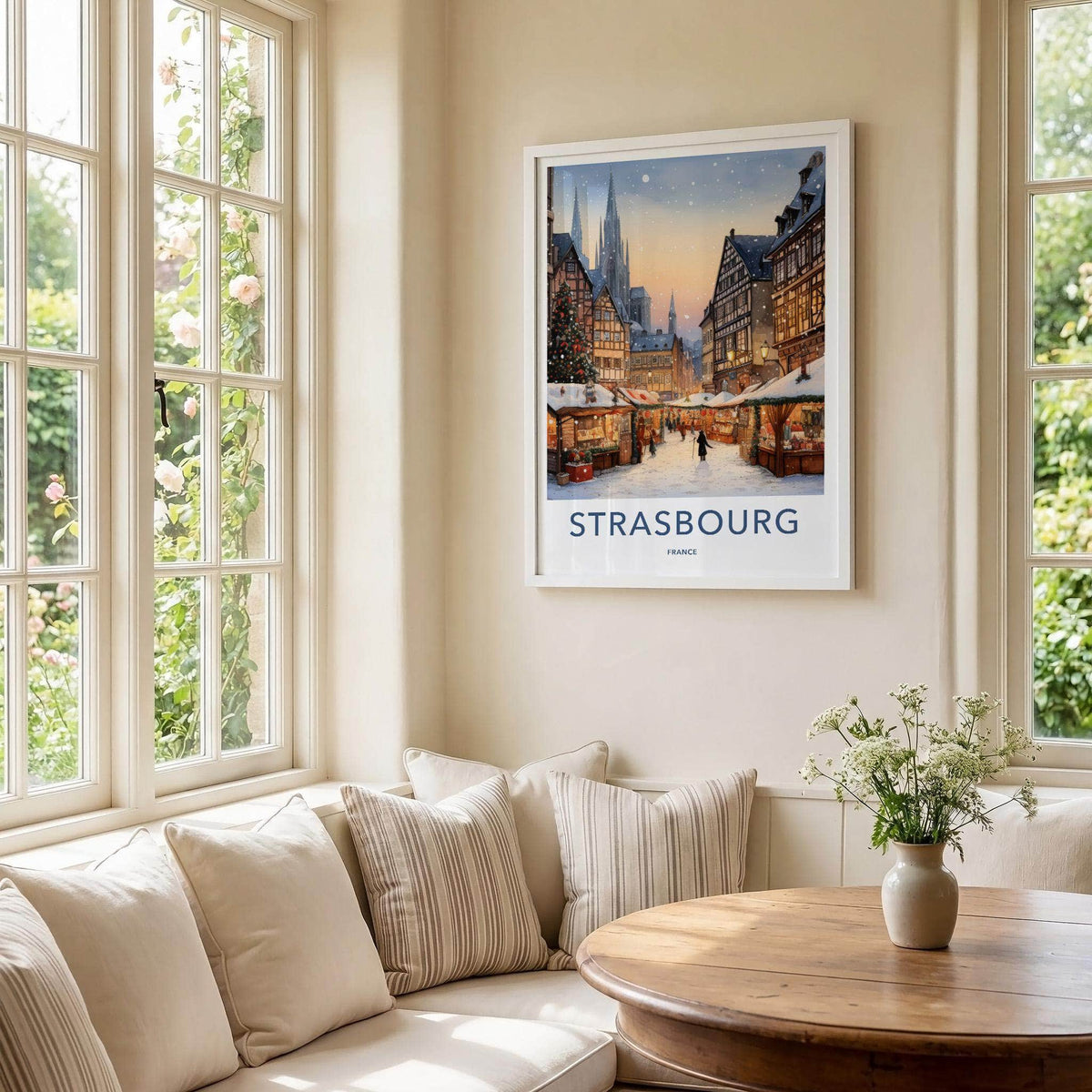 Strasbourg Wall Art - France Wall Decor With Medieval Cathedral