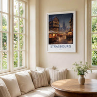 Strasbourg Wall Art - Historic City Poster With Gothic Architecture