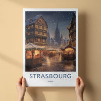 Strasbourg Wall Art - Historic City Poster With Gothic Architecture