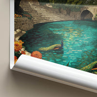 Surajkund Poster - India Travel Art - Peacocks Green Waters Gallery Art