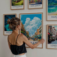 Surat Poster - India Travel Art - Gujarat Colorful Market Street Wall Decor