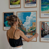 Surat Poster - India Travel Art - Gujarat Street Market Home Decor