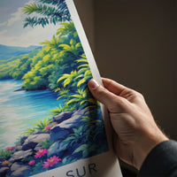 SURIGAO DEL SUR Poster - PHILIPPINES Travel Art - Lush River Mountains Home Decor