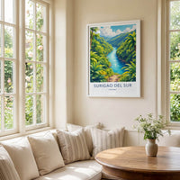 Surigao Del Sur Poster - Philippines Wall Art - Lush Green River Art Print