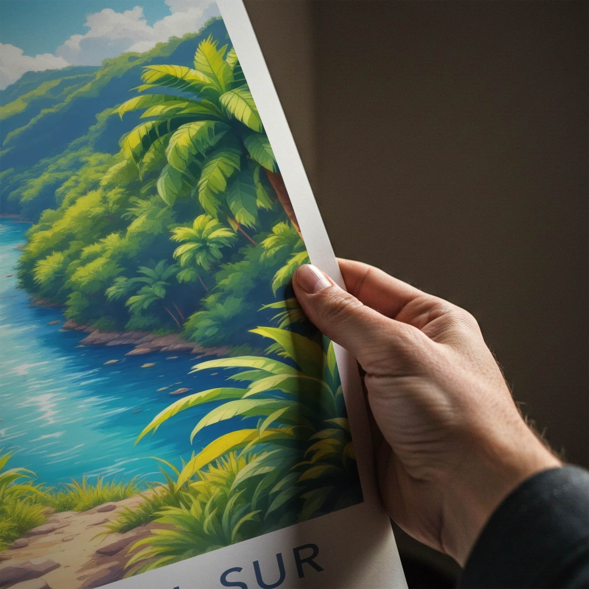 Surigao Del Sur Poster - Philippines Wall Art - Lush Green River Art Print