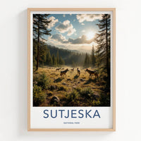 Sutjeska National Park Poster - Bosnia and Herzegovina Art - Wolves Woods Gift