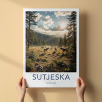 Sutjeska National Park Poster - Bosnia and Herzegovina Art - Wolves Woods Gift