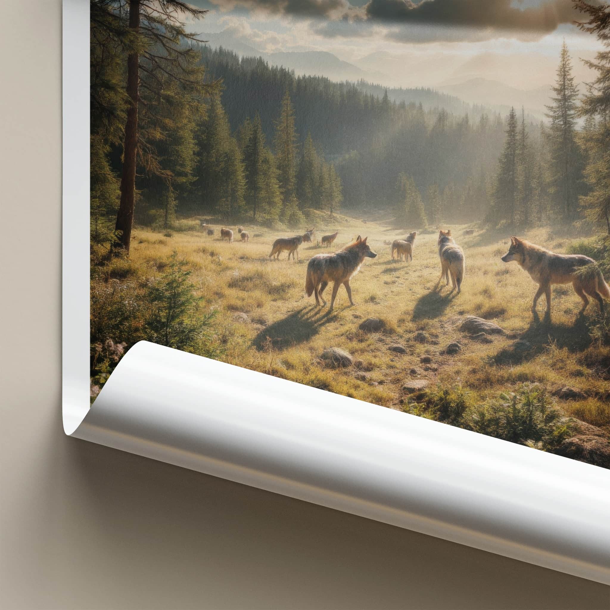 Sutjeska National Park Poster - Bosnia and Herzegovina Art - Wolves Woods Gift