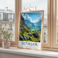 Sutjeska Poster - Bosnia and Herzegovina Fine Art - Mountain Goats Grazing Gift