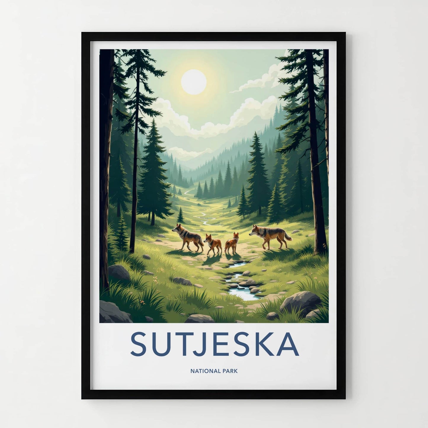 Sutjeska Poster - Bosnia And Herzegovina Fine Art - Wild Wolves Path Gift