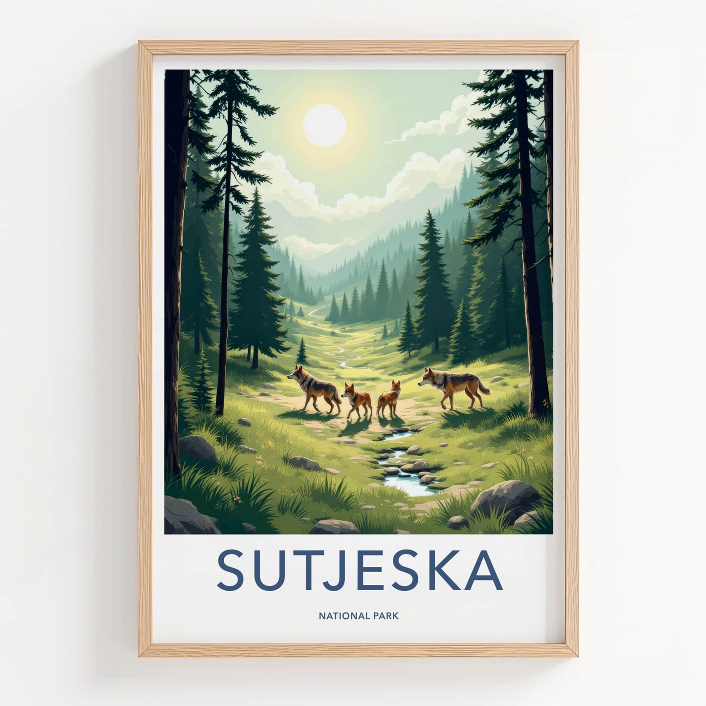 Sutjeska Poster - Bosnia And Herzegovina Fine Art - Wild Wolves Path Gift