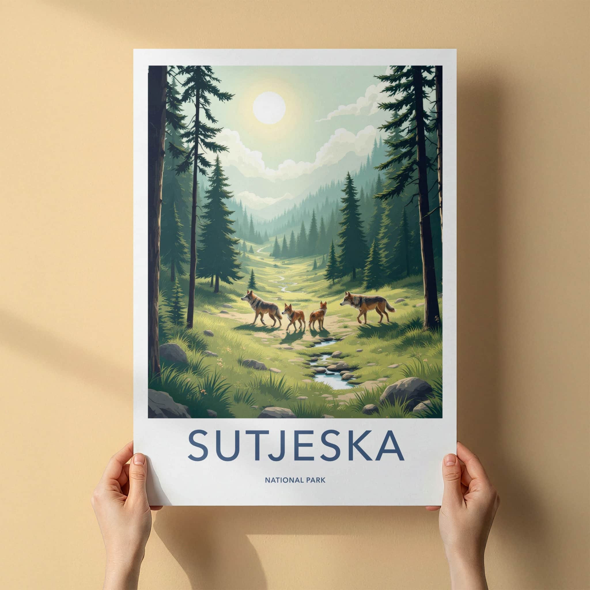 Sutjeska Poster - Bosnia And Herzegovina Fine Art - Wild Wolves Path Gift