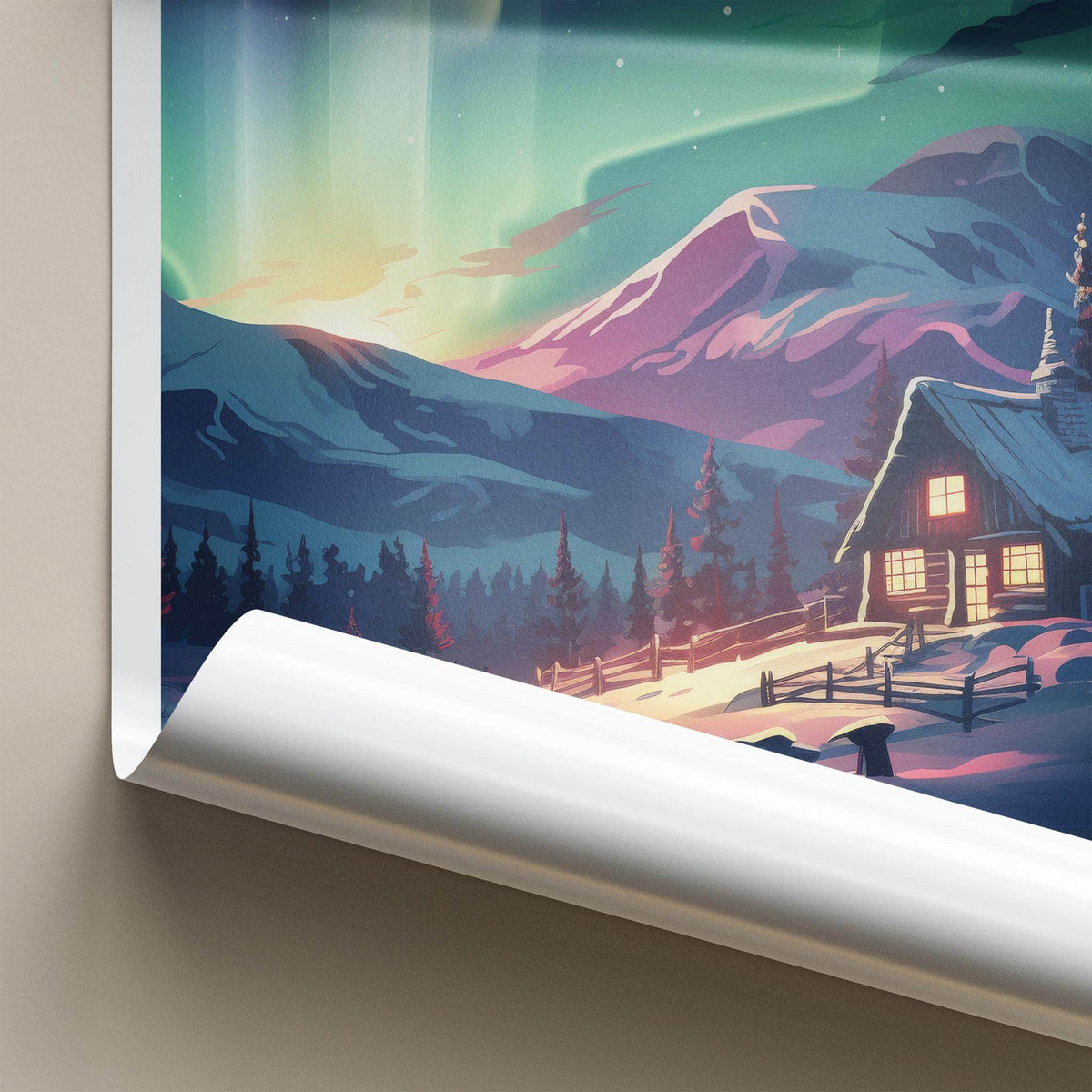 Svalbard Poster - Nordic Winter Wonderland Arctic Wall Decor Print