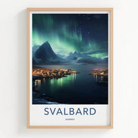 Svalbard Poster - Norway Wall Art Featuring Northern Lights