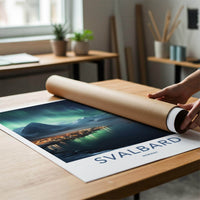 Svalbard Poster - Norway Wall Art Featuring Northern Lights