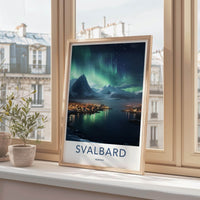 Svalbard Poster - Norway Wall Art Featuring Northern Lights