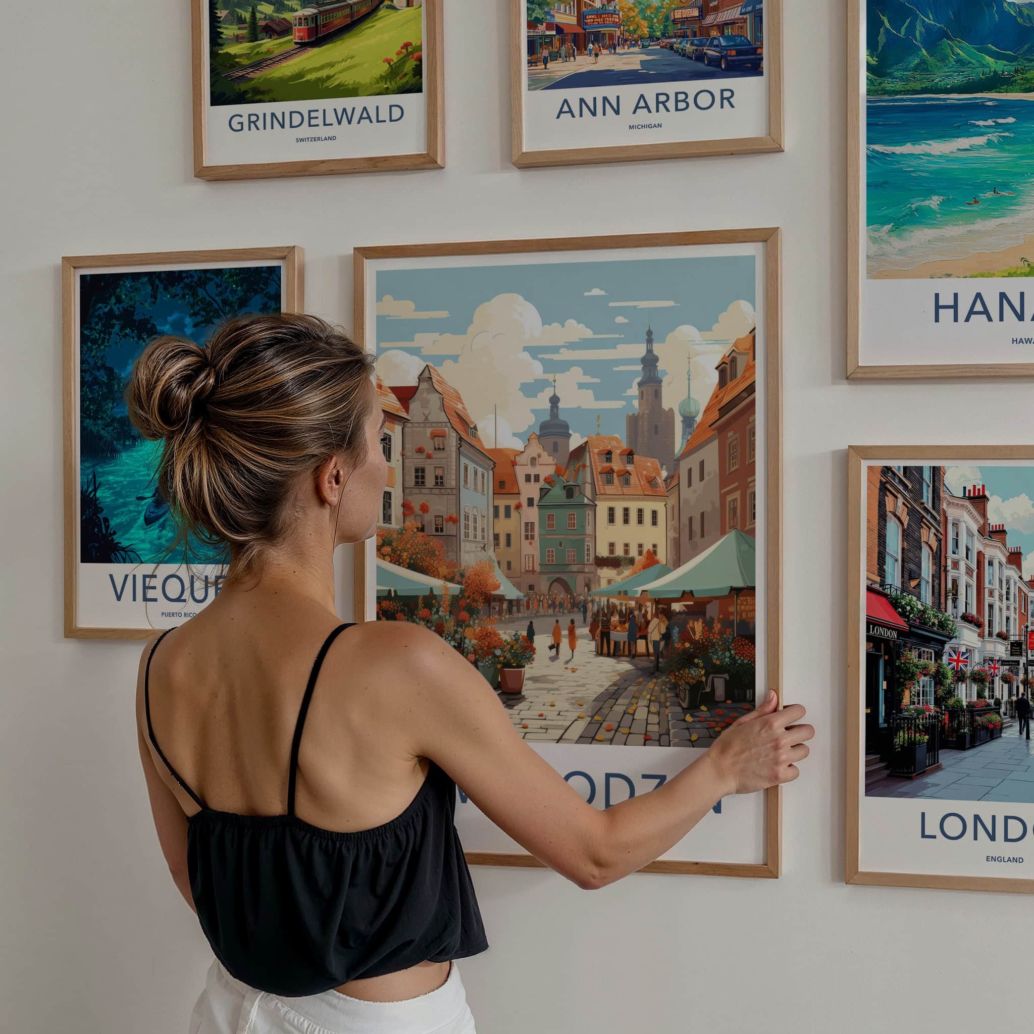 Swiebodzin Poster - Poland Travel Art - Town Market Street Home Decor