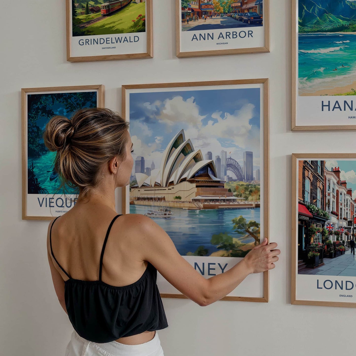 Sydney Poster - Australia Travel Art - Iconic Opera House View Home Decor