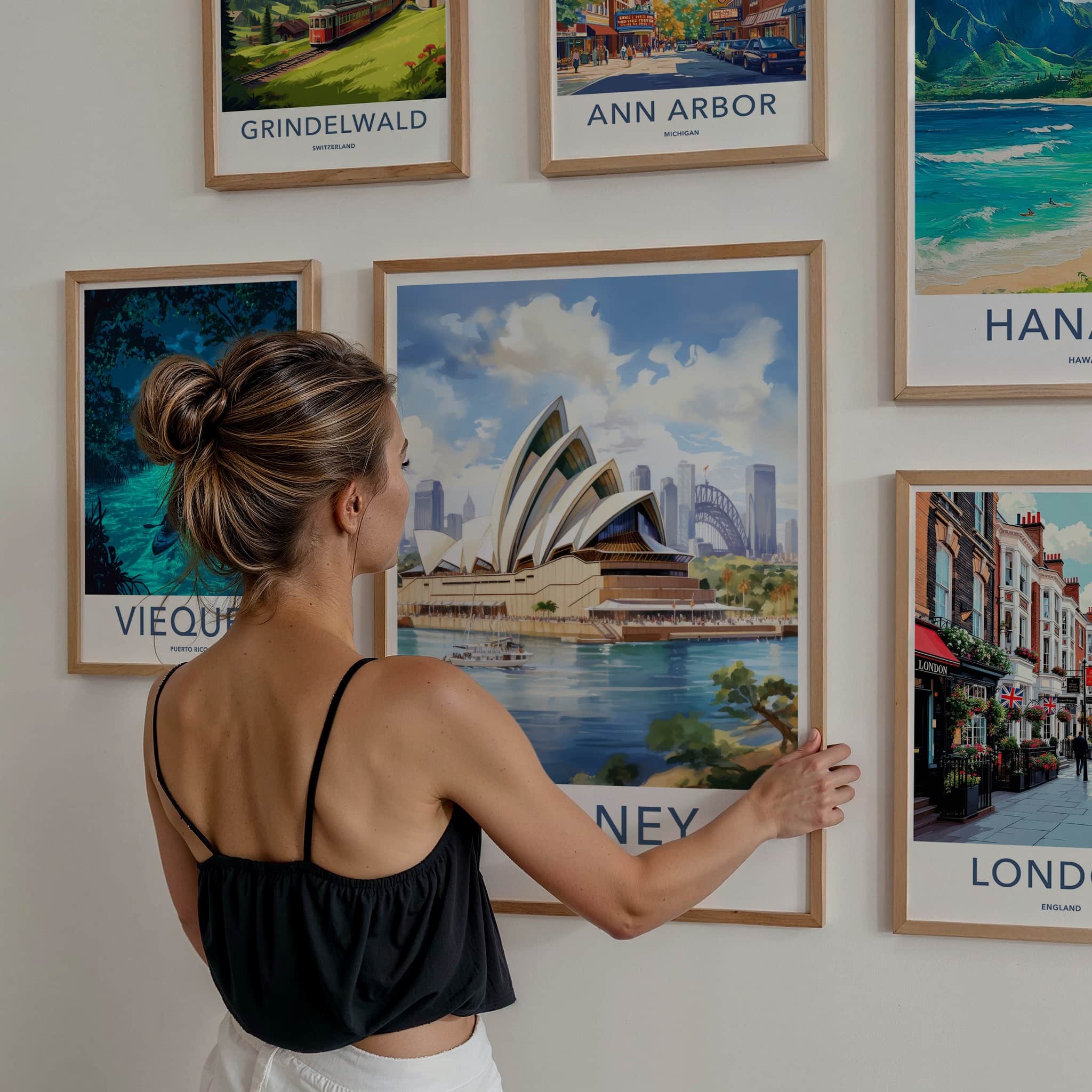 Sydney Poster - Australia Travel Art - Iconic Opera House View Home Decor