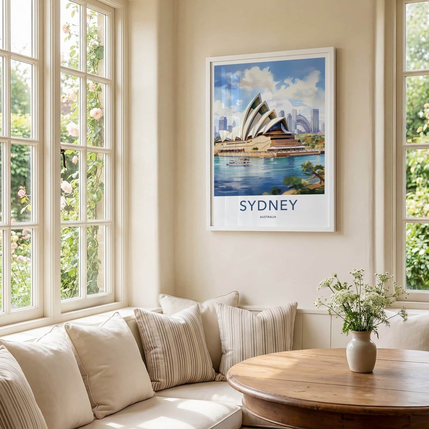 Sydney Poster - Australia Travel Art - Iconic Opera House View Home Decor