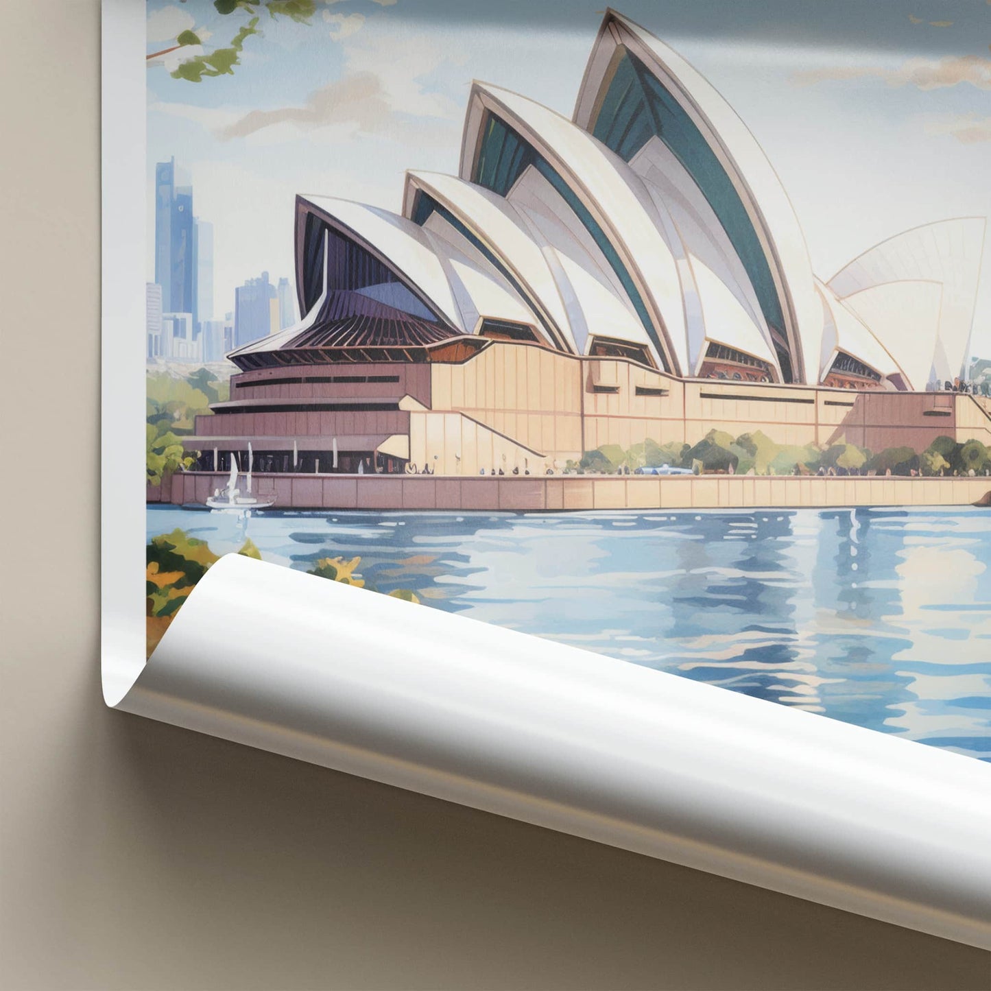Sydney Poster - Australia Wall Art - Iconic Harbor View Home Decor