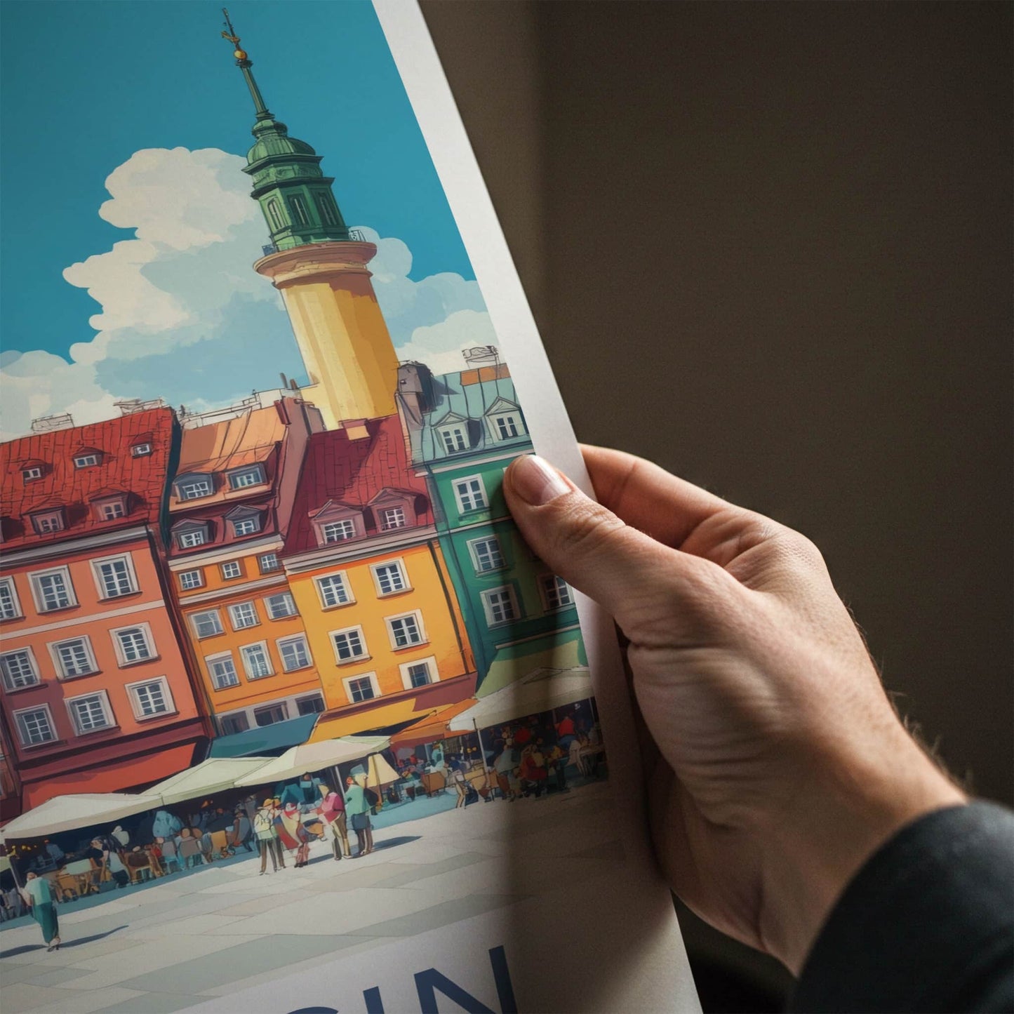 Szczecin Poster - Poland Travel Art - Vibrant City Square Home Decor