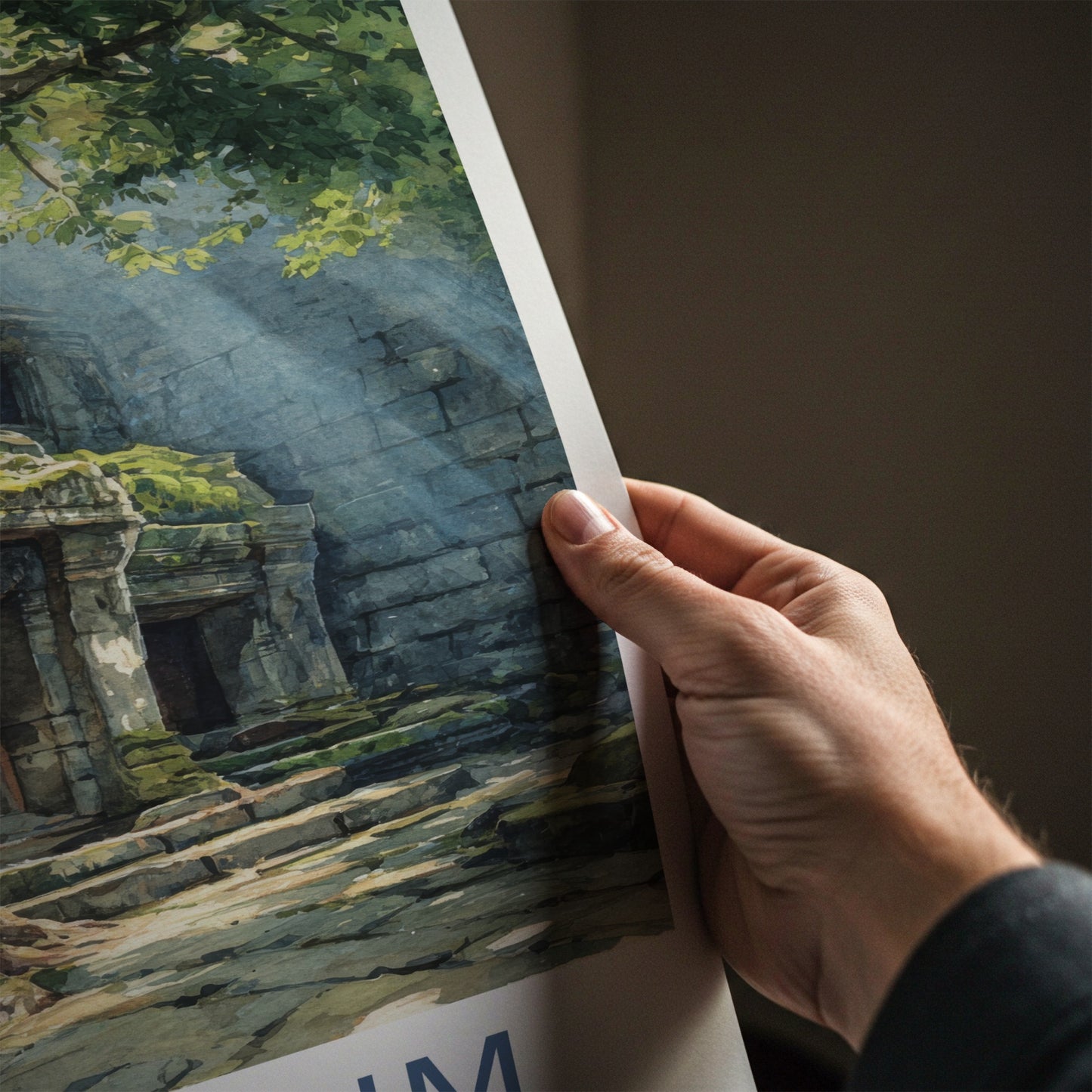 Ta Prohm Poster - Cambodia Wall Art - Ancient Temple Ruin Home Decor