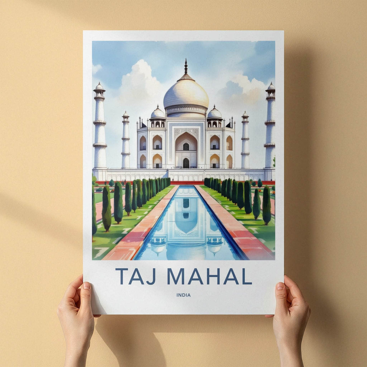 Taj Mahal Poster - India Art